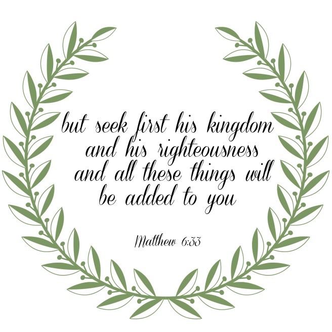 seek forst his kingdom